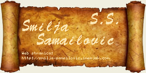Smilja Samailović vizit kartica